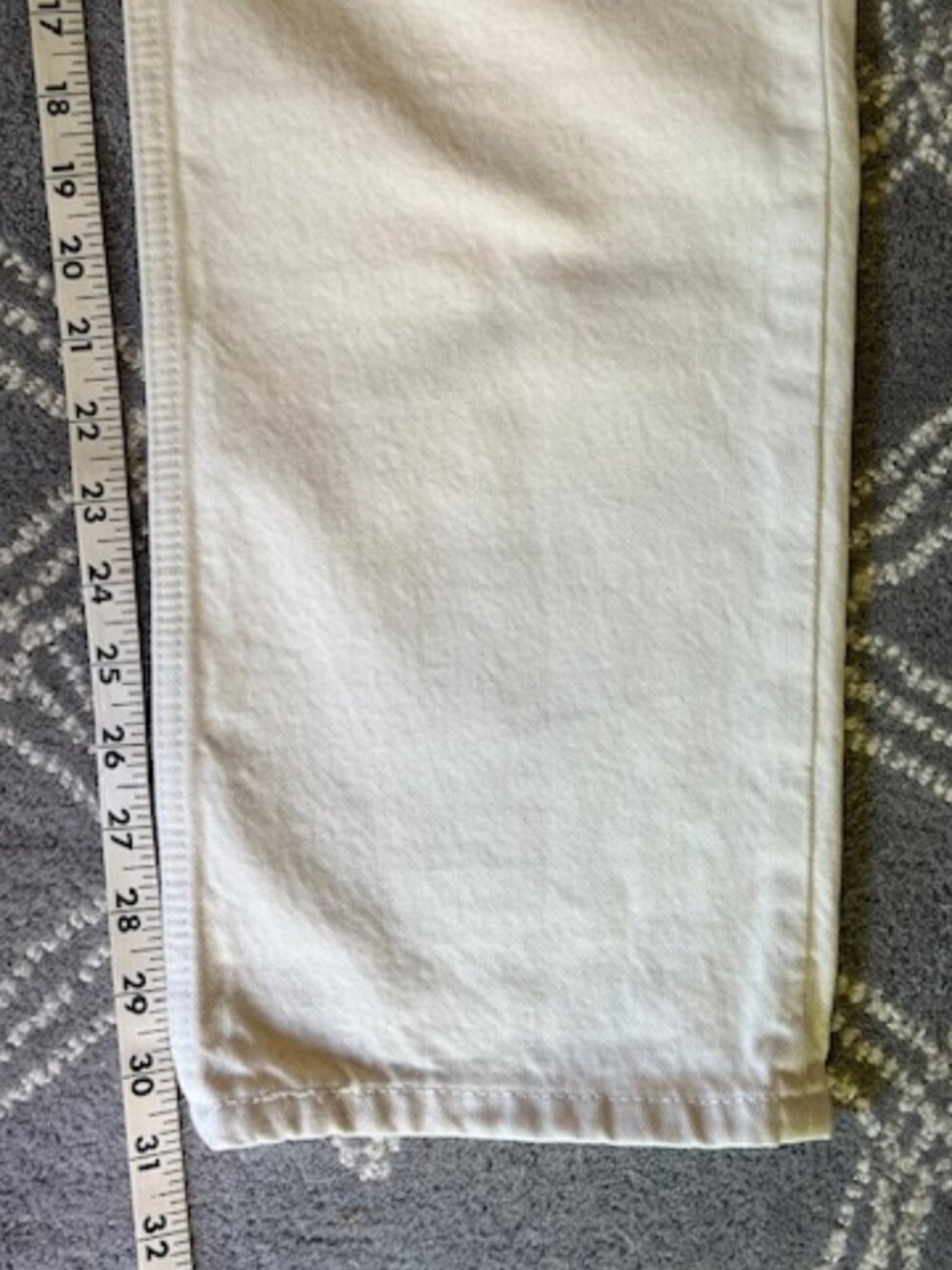 Levi’s Low Pro Cream Straight Stonewash Jeans Woman's W 27 - Picture 12 of 14